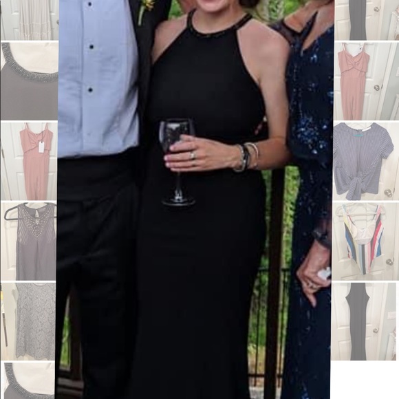 Lulus beaded neck evening gown - Picture 3 of 4